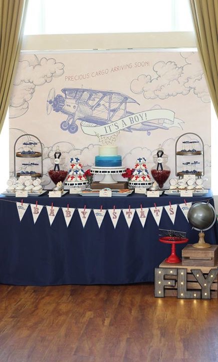 Vintage Aviation Baby Shower - Project Nursery