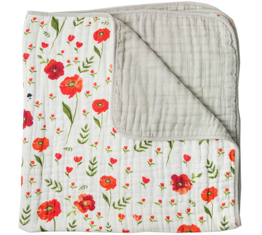 Summer Poppy Toddler Quilt from The Project Nursery Shop