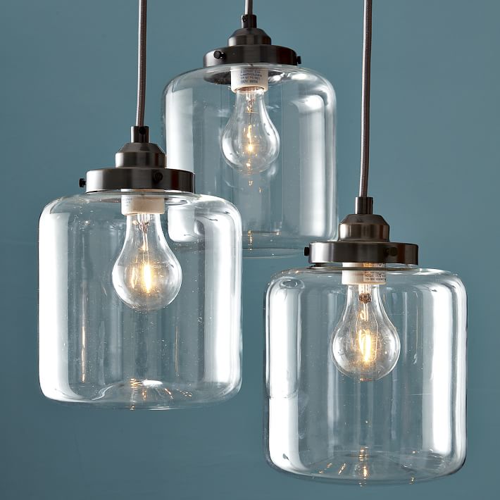 Three-Jar Glass Chandelier from West Elm