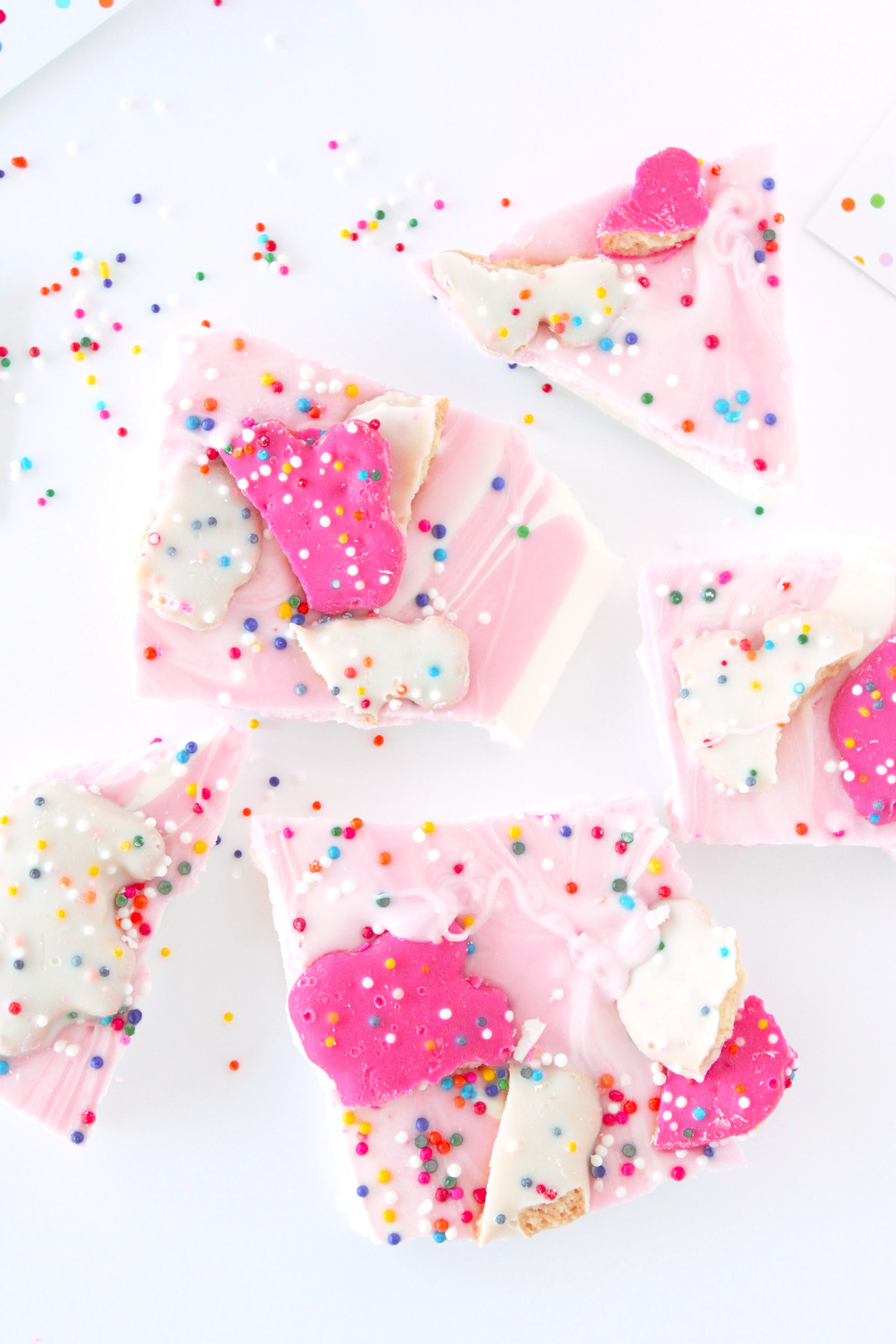 Frosted Animal Cookie Bark