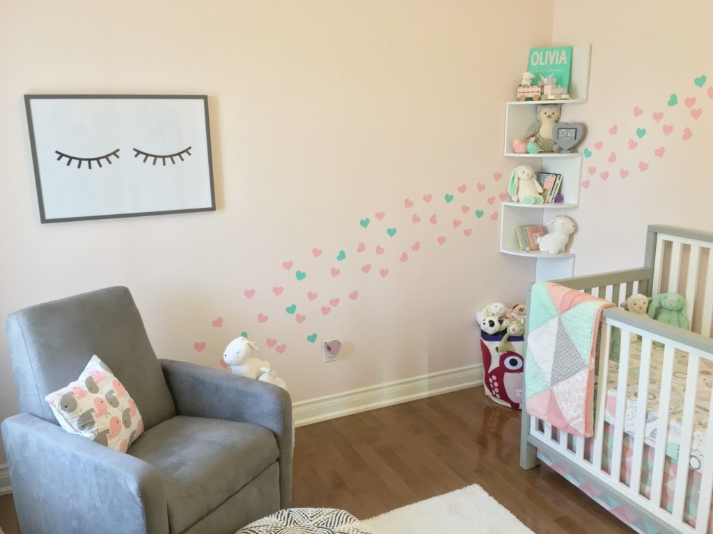 Pink, Mint and Gray Girls Nursery - Project Nursery