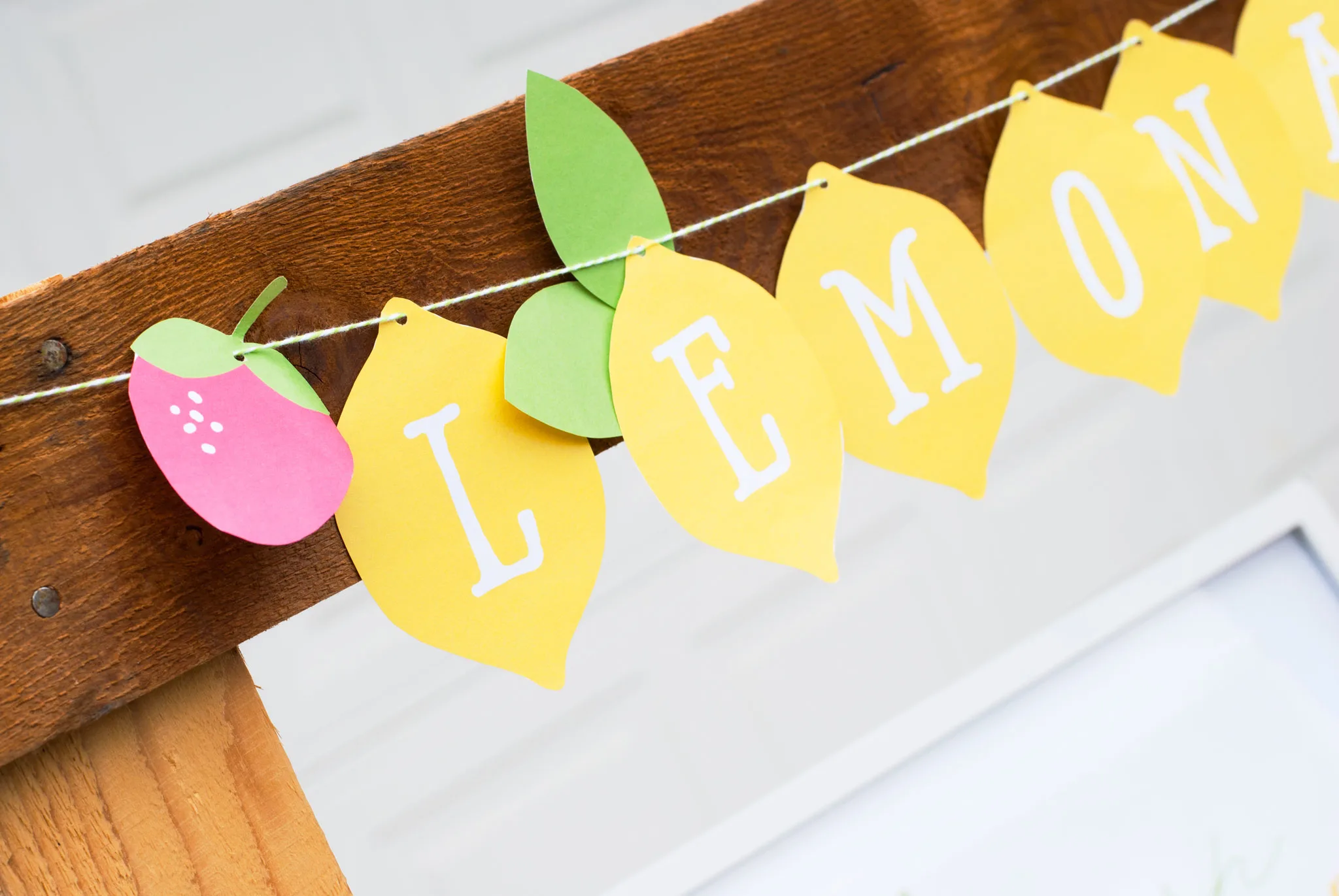 Free Printable Lemonade Banner