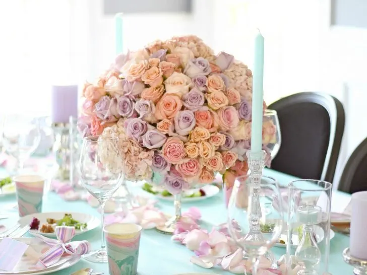 Watercolor-Inspired Spring Tablescape