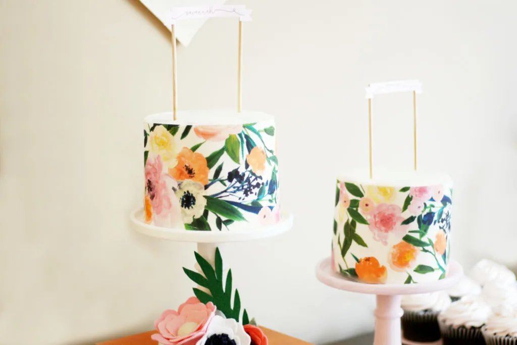 Floral Baby Shower Cakes - Project Nursery