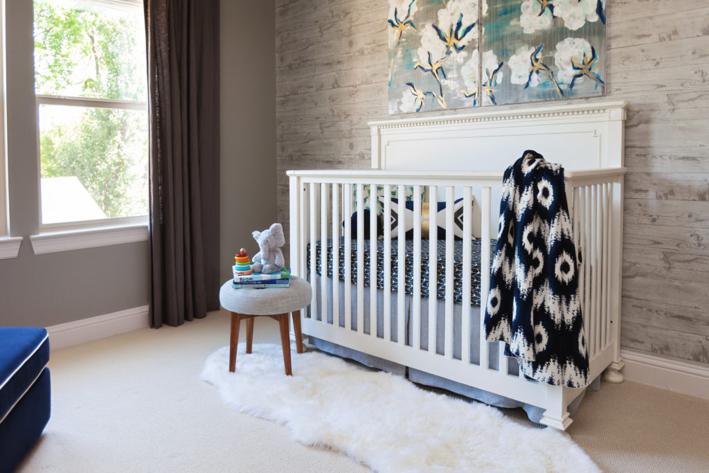 Gray and Navy Rustic Chic Nursery - Project Nursery