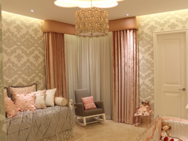 Silver, White and Pink Princess Nursery