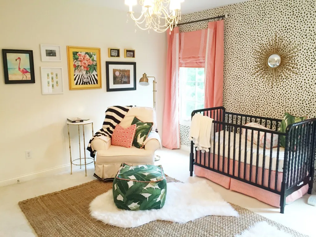 Pink and Gold Palm Beach-Inspired Nursery - Project Nursery