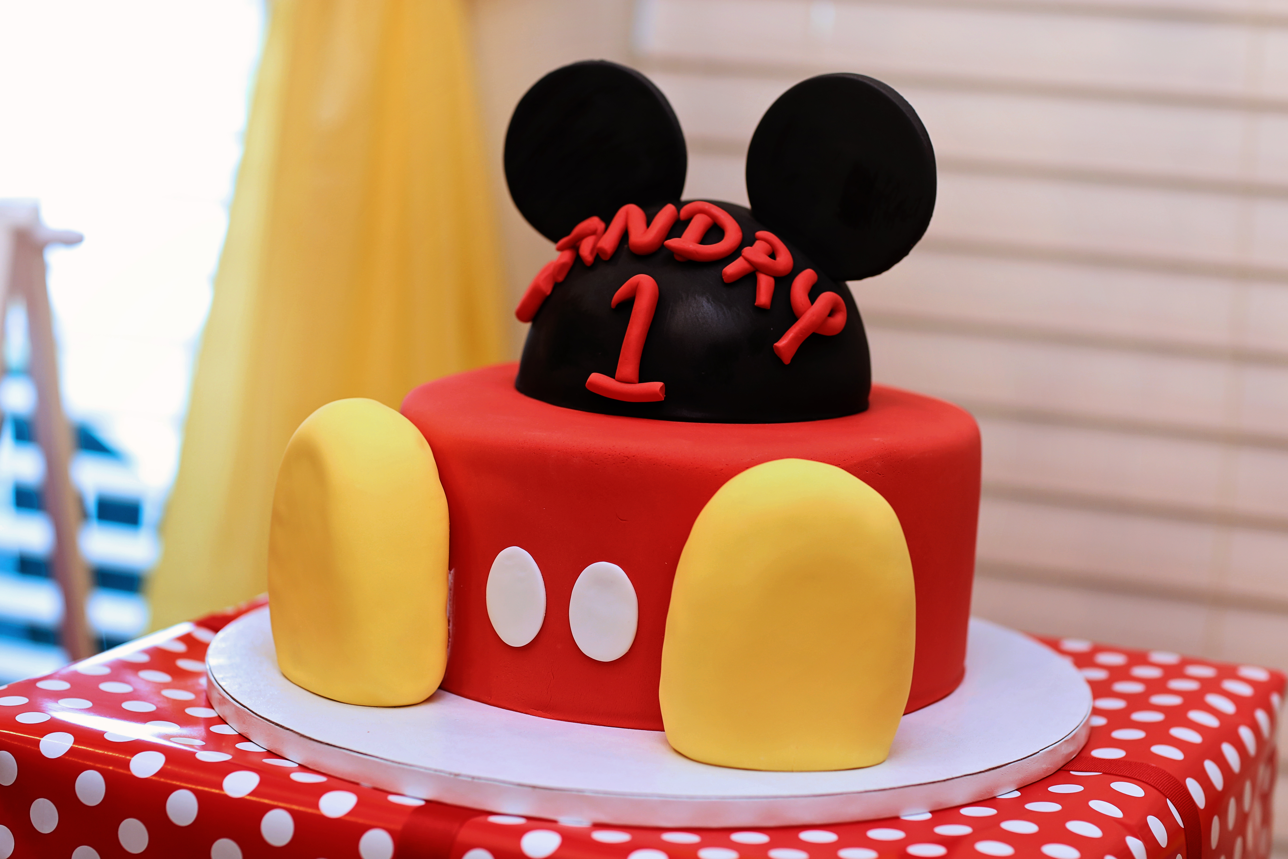 Mickey Mouse Birthday Cake