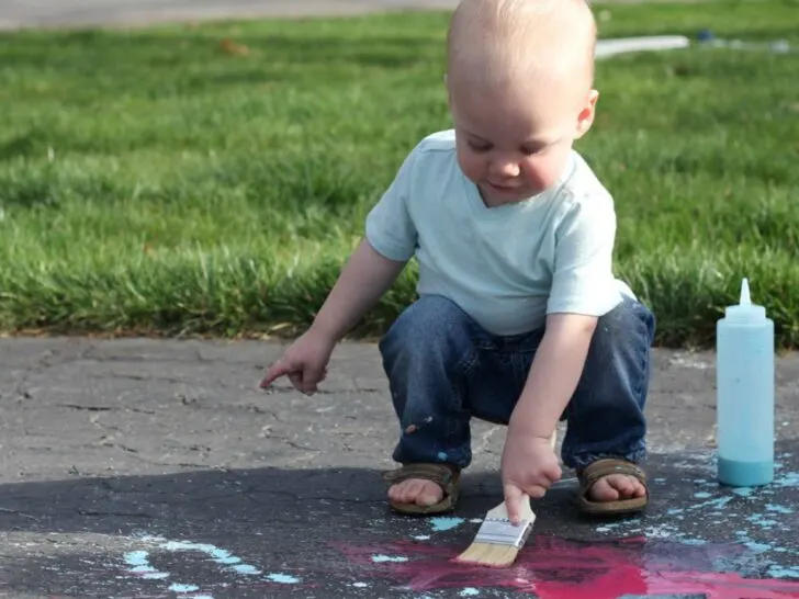 DIY Sidewalk Chalk Paint - Project Nursery
