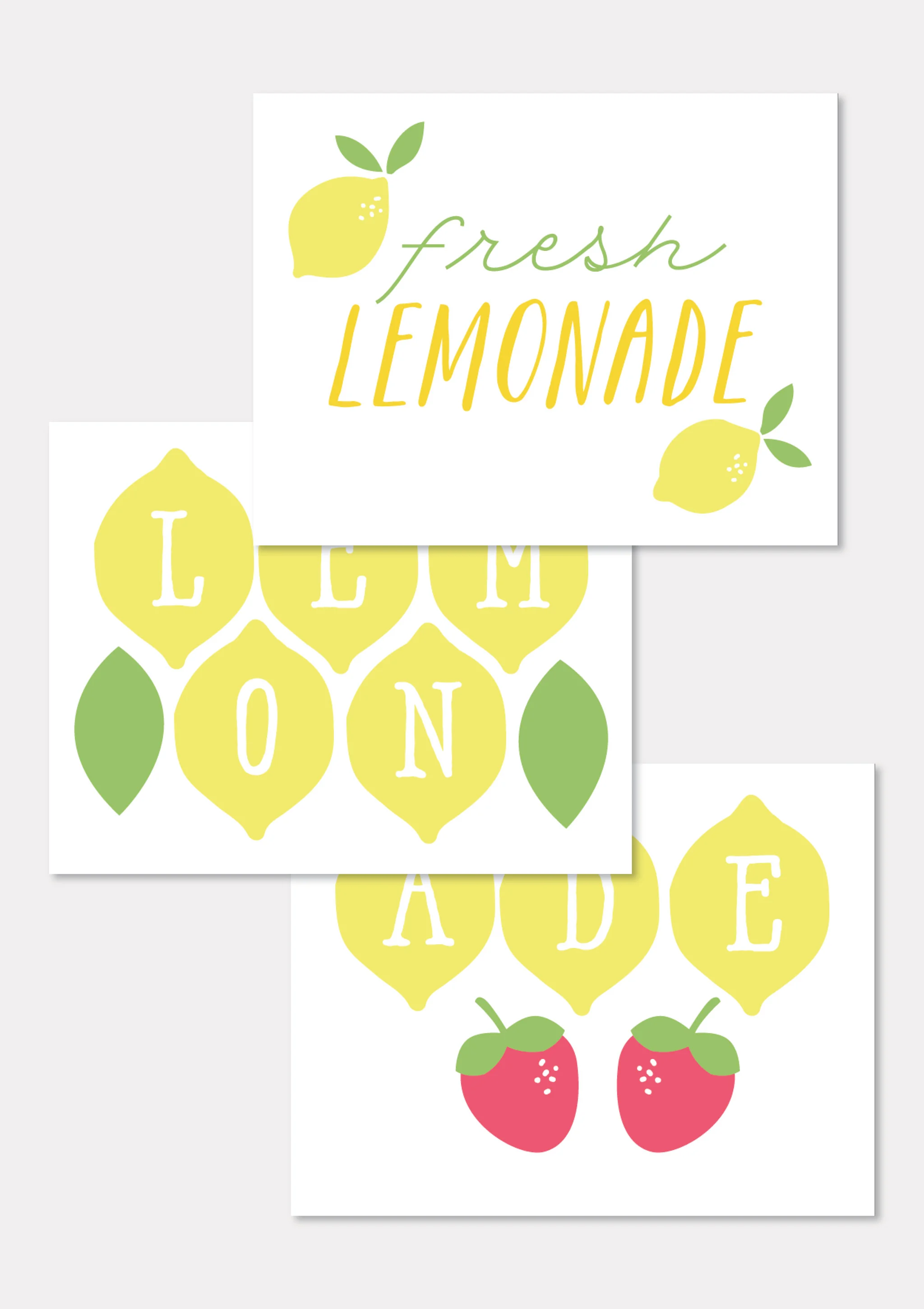 Lemonade Stand Printables