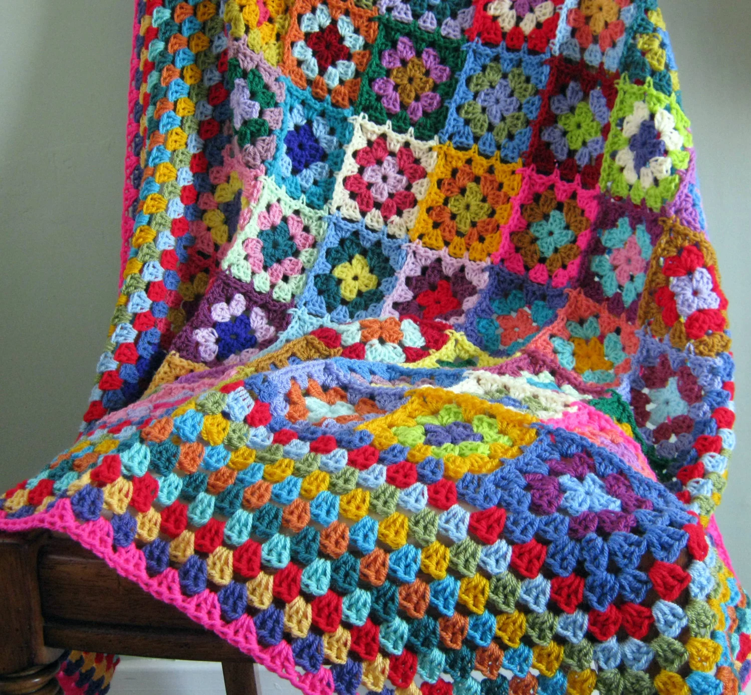 Granny Square Crochet Blanket from The Sunroom UK on Etsy