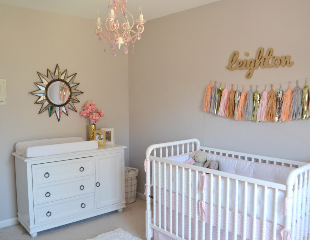 Pink and Gold Girls Nursery - Project Nursery