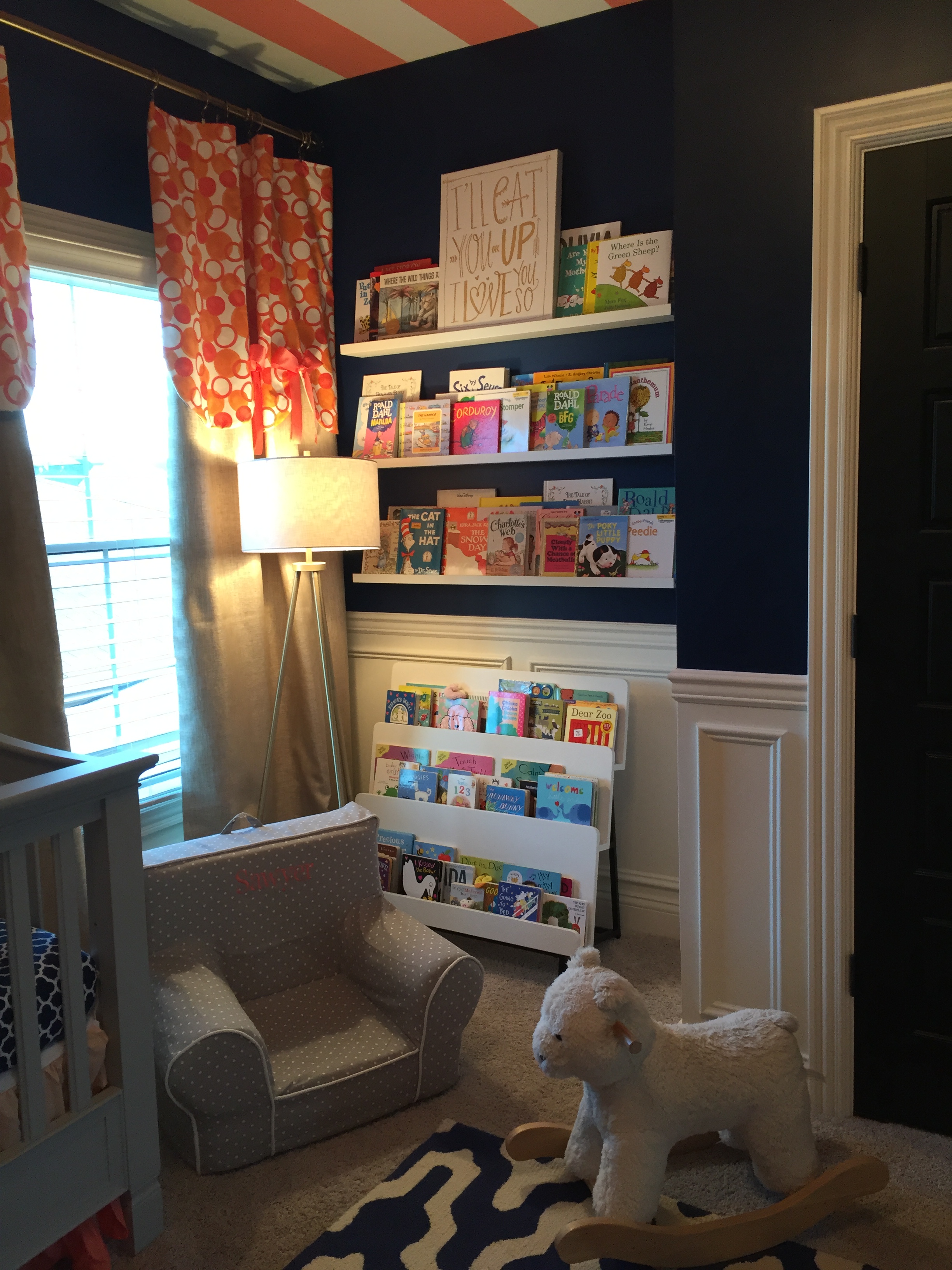 Navy and Coral Nursery - Project Nursery