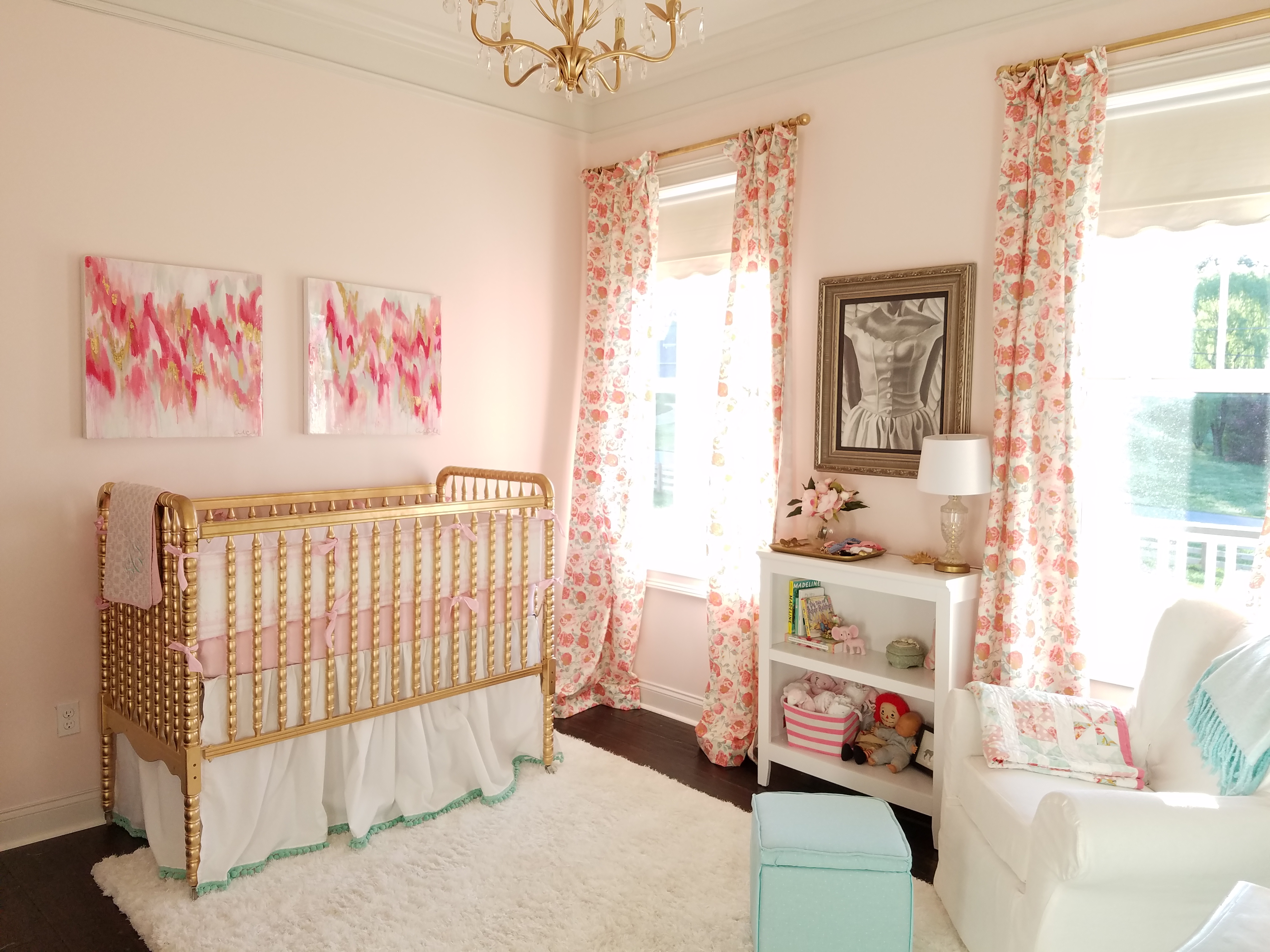 Pink Mint and Gold Nursery  Project Nursery 