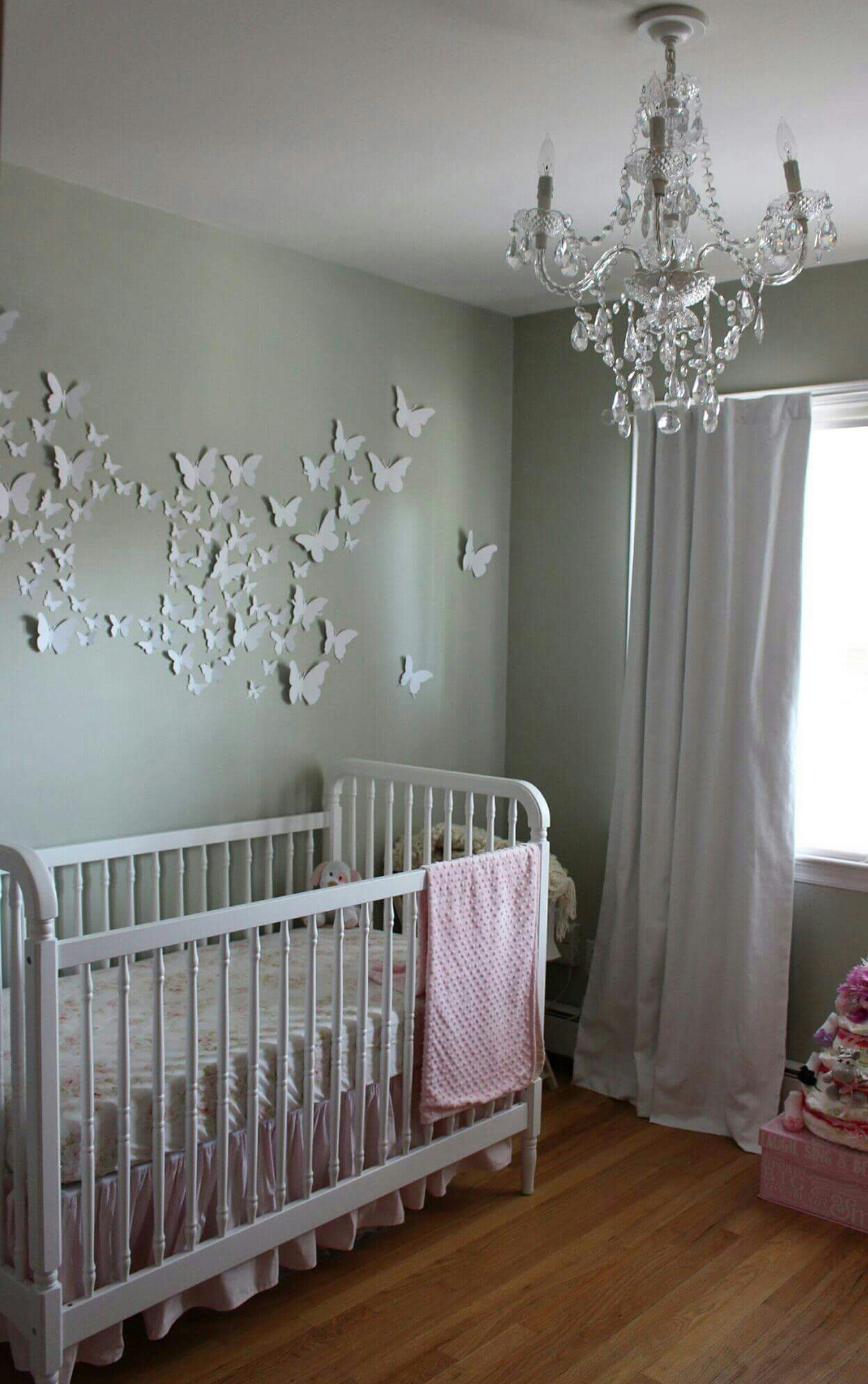 Pink and Green Floral Nursery
