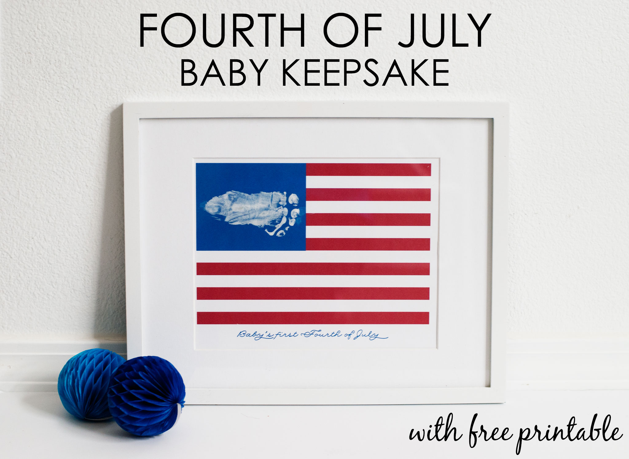 Fourth of July Printable Keepsake