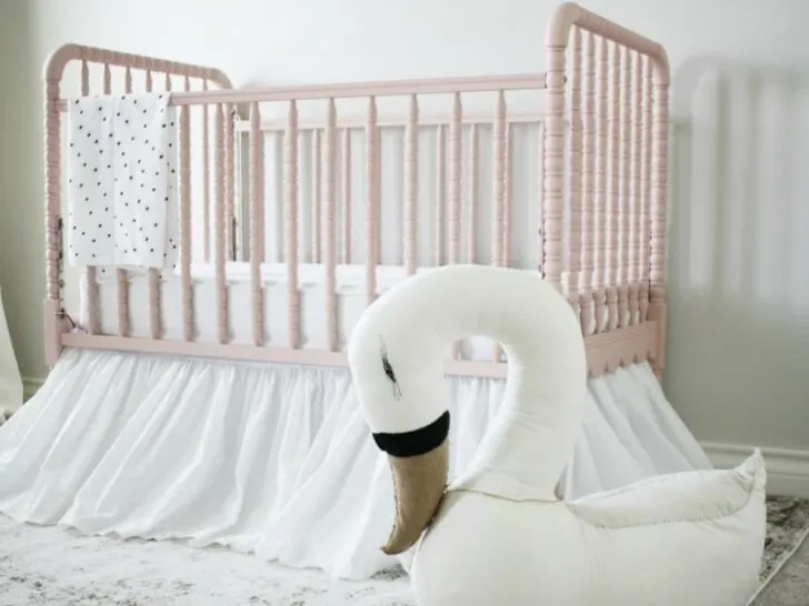 Elegant Pink and White Swan Nursery - Project Nursery