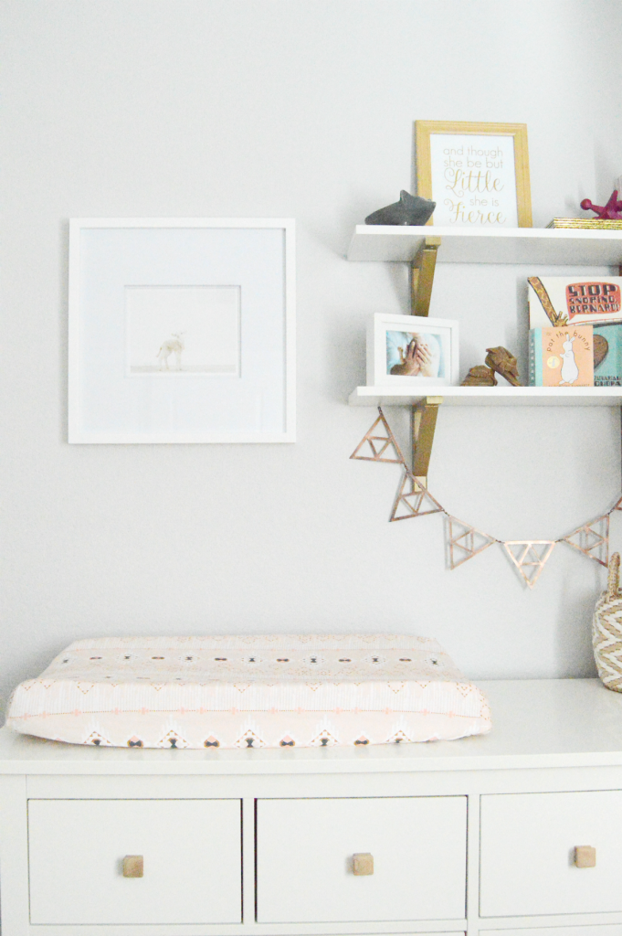 rose gold baby room