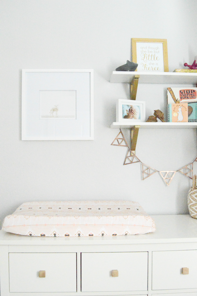 rose gold changing table