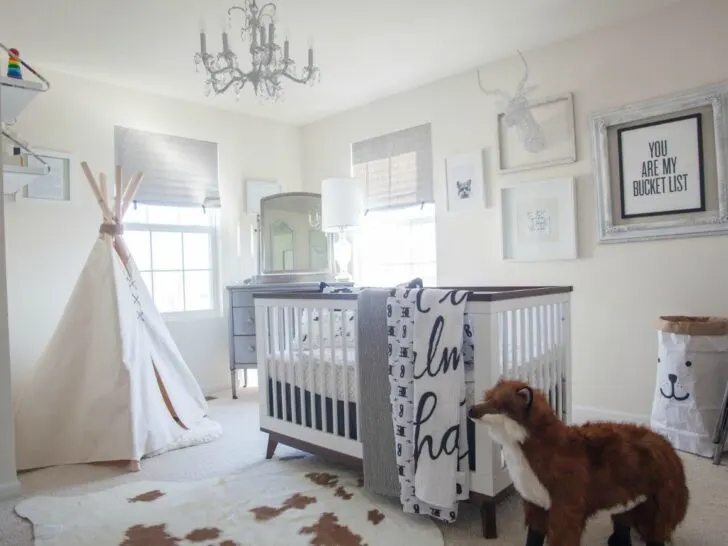 Whimsical Black and White Nursery