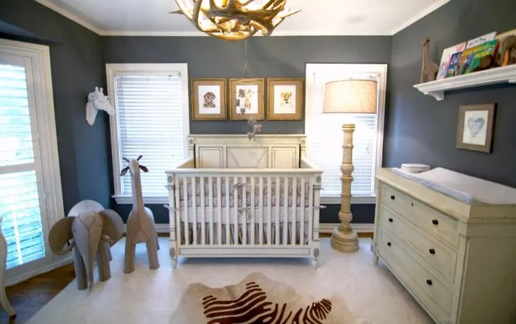 Navy Blue Safari Nursery - Project Nursery