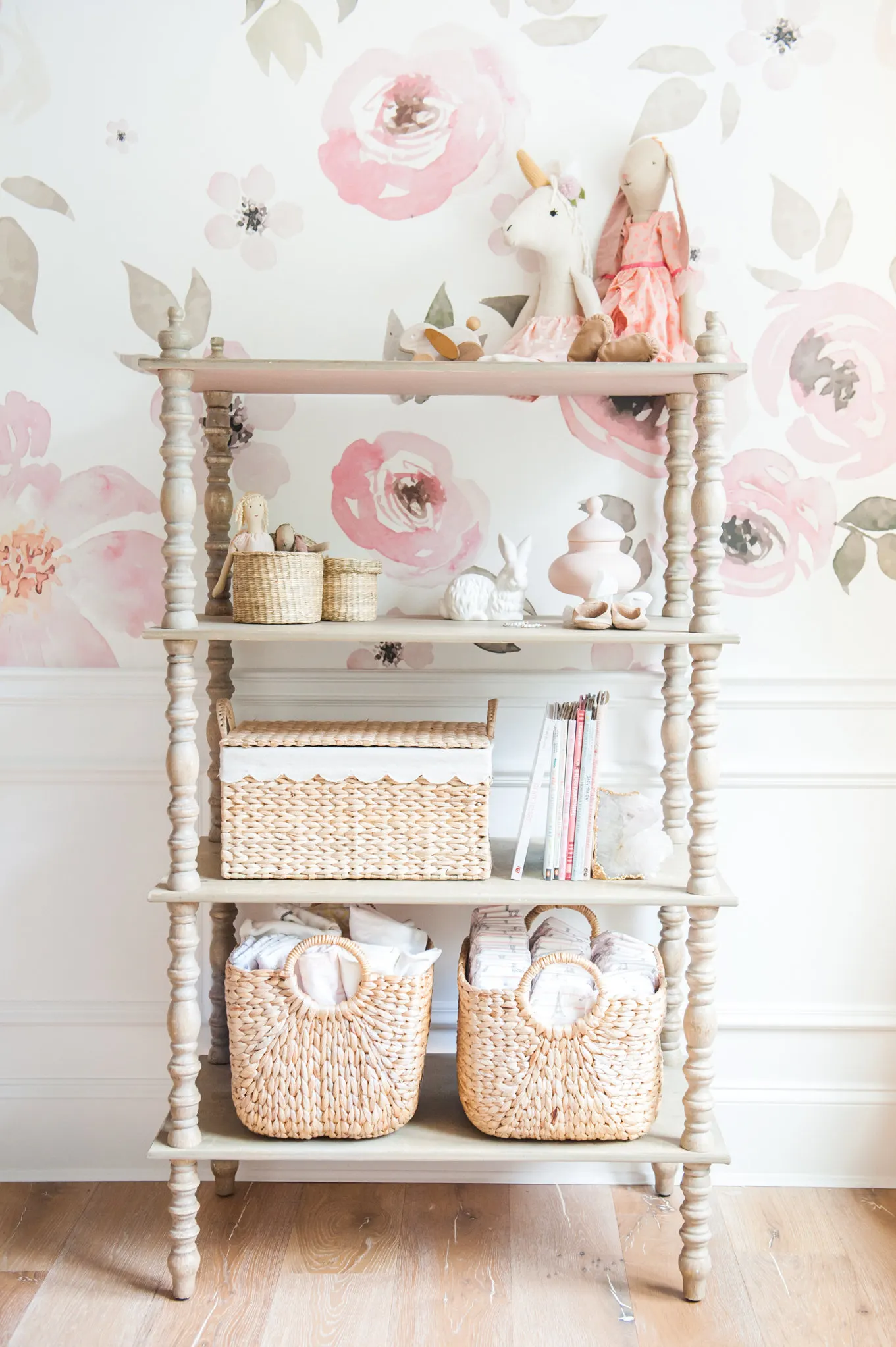 Bookcase in Monika Hibbs' Floral Nursery