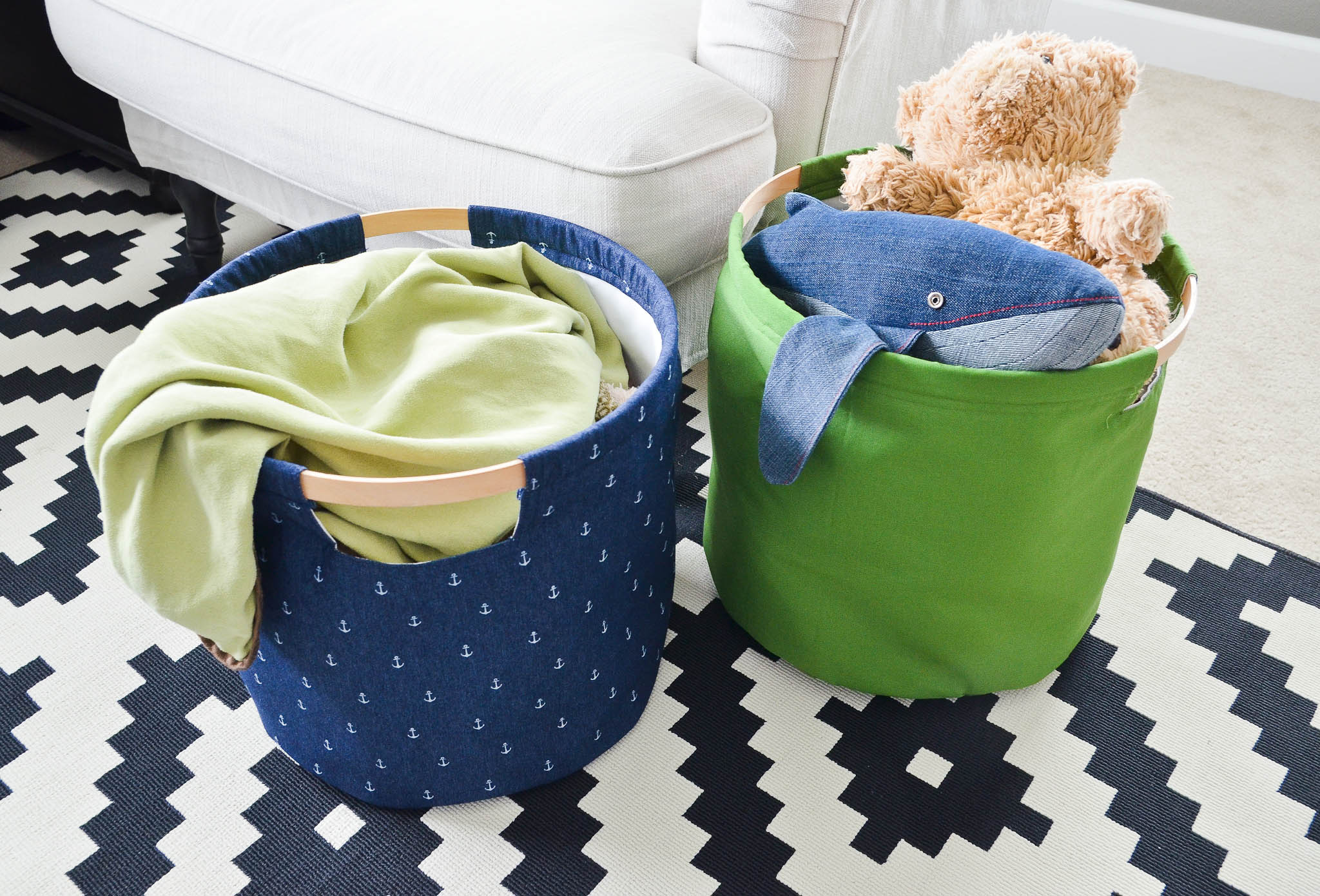 DIY Fabric Storage Bins