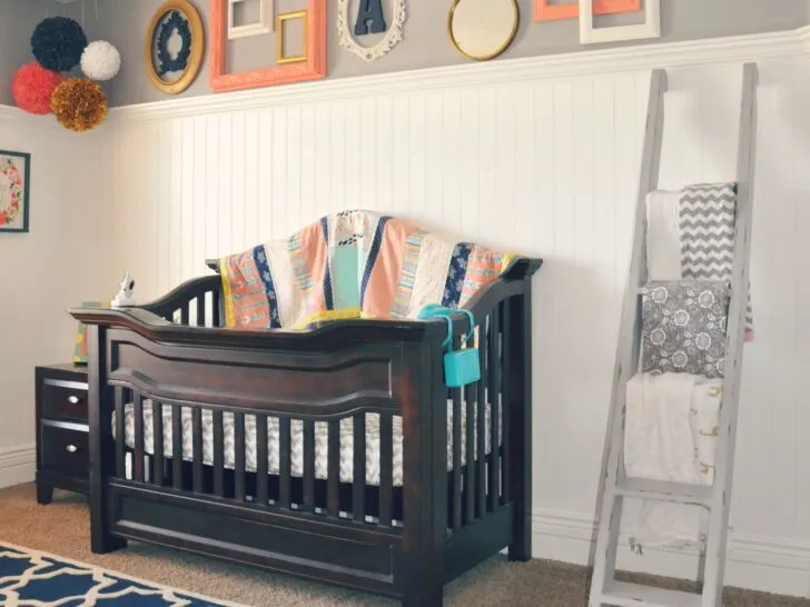 Gray and Coral Nursery