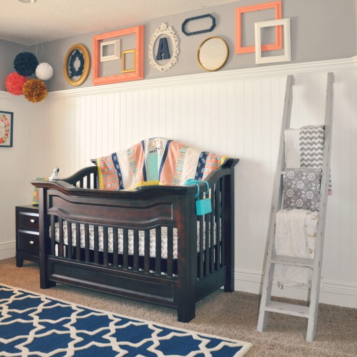 Gray and Coral Nursery