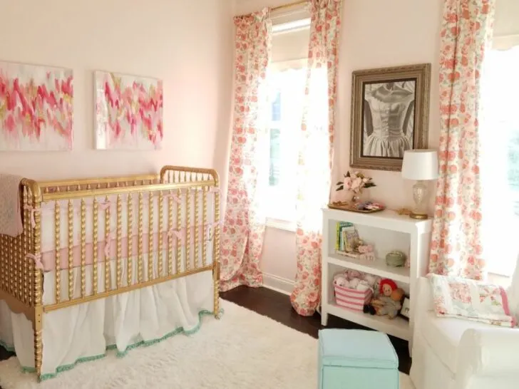Pink, Mint and Gold Nursery - Project Nursery