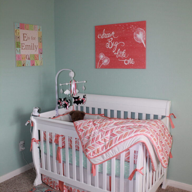 Teal and Coral Nursery