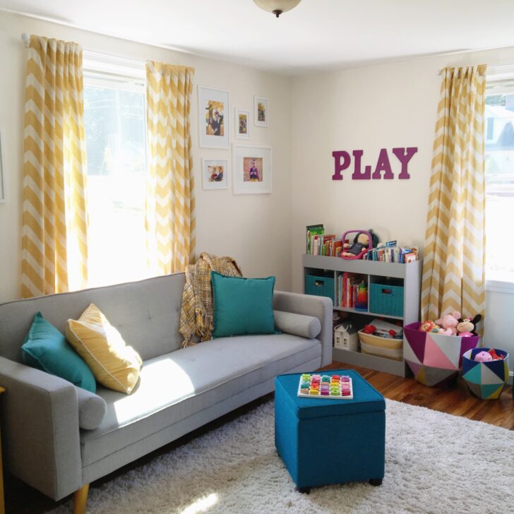 Modern, Colorful, and Functional Playroom