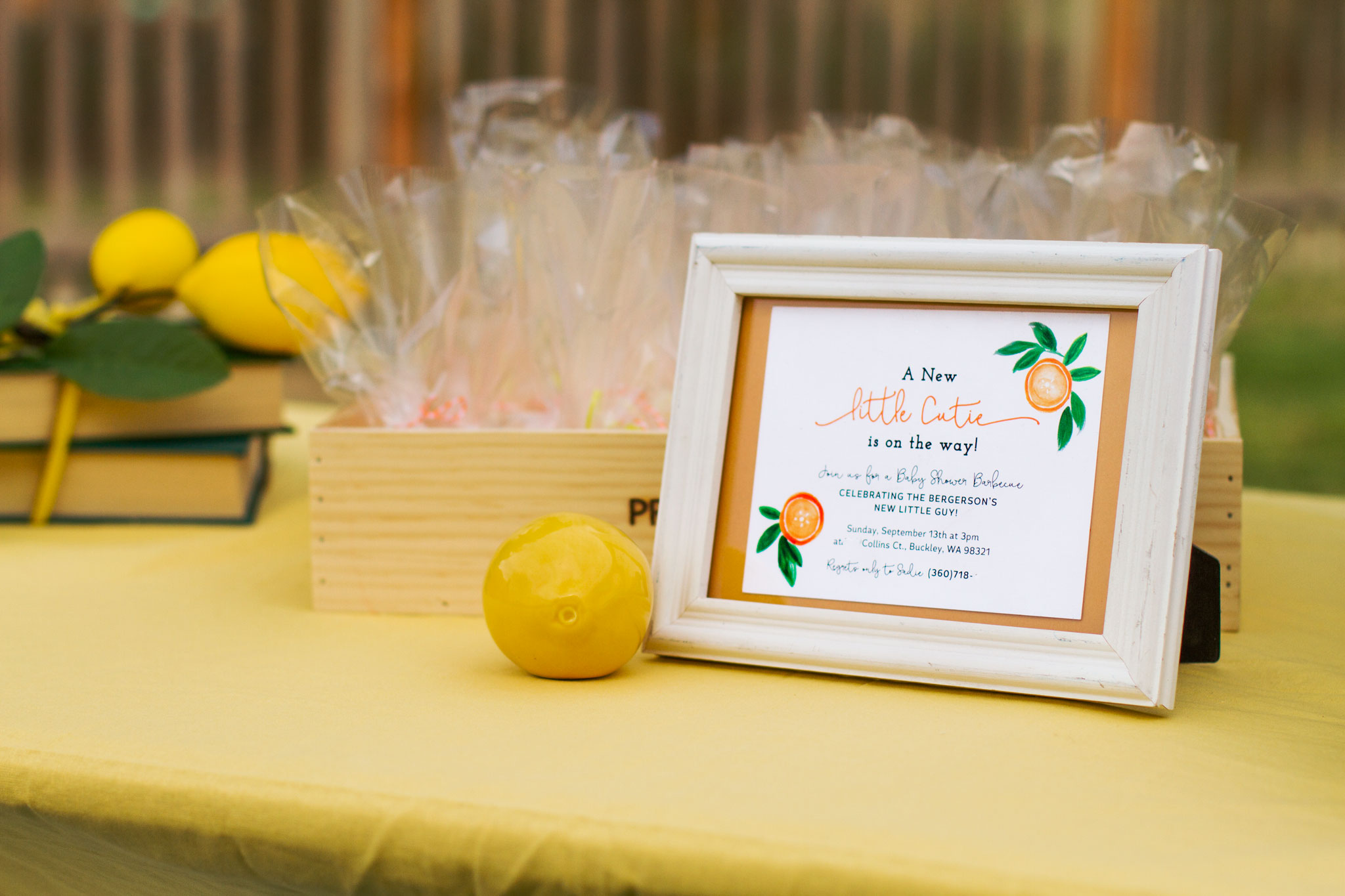 Citrus Baby Shower Invitation