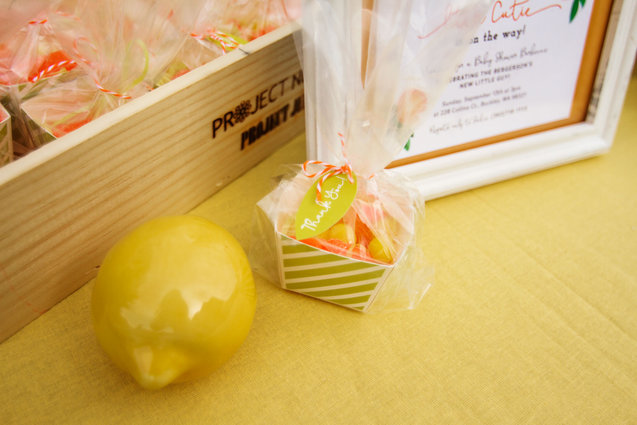 Citrus Baby Shower Favors