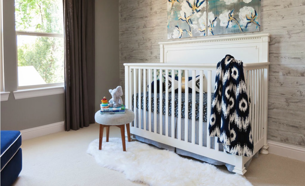 Modern Rustic Gray and White Nursery - Project Nursery