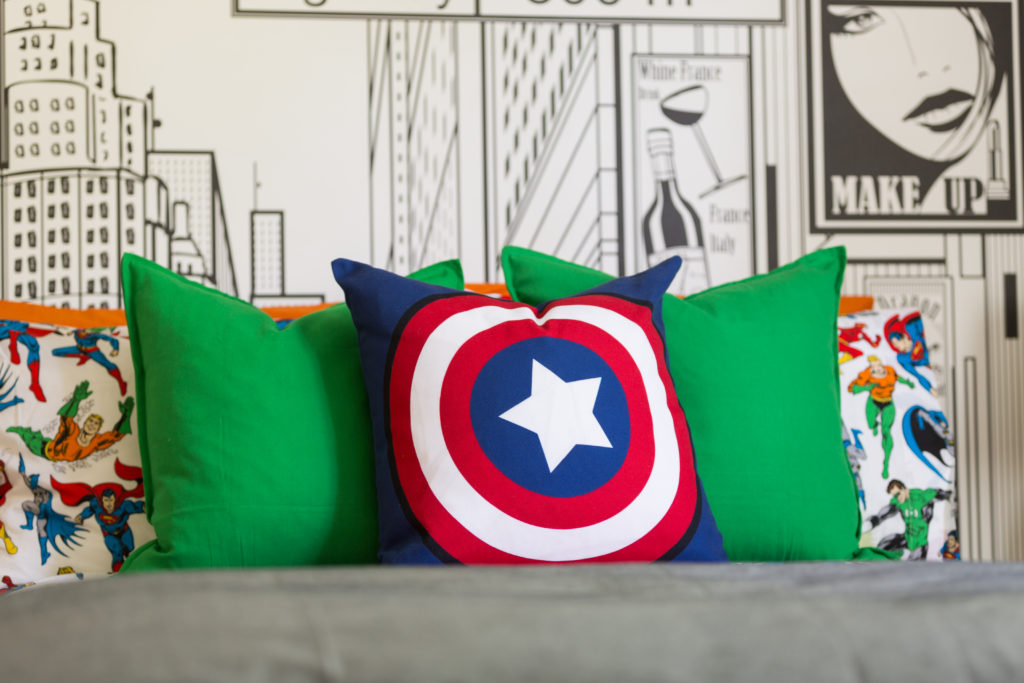 Modern Super Hero Kids Room