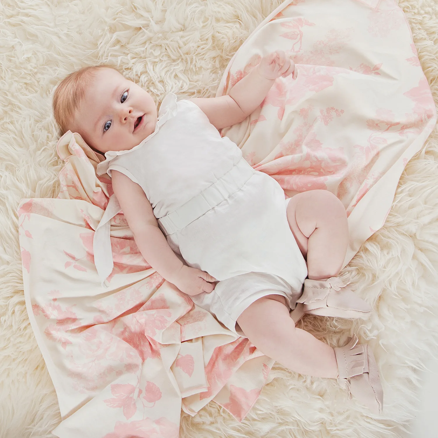 Organic Linen One Piece and Swaddle Set from The Project Nursery Shop