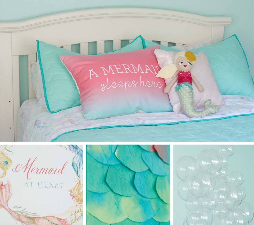 Mermaids and Whales Shared Kid's Room