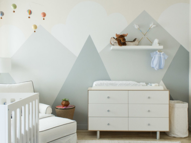 Mountain Mural in Nursery