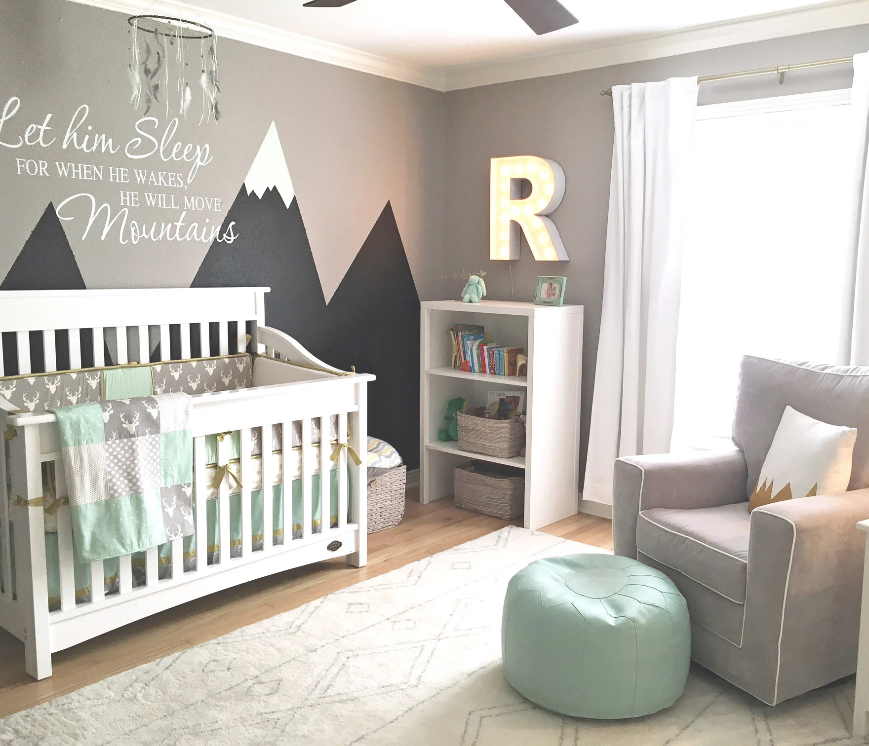 Baby nursery mountain store theme