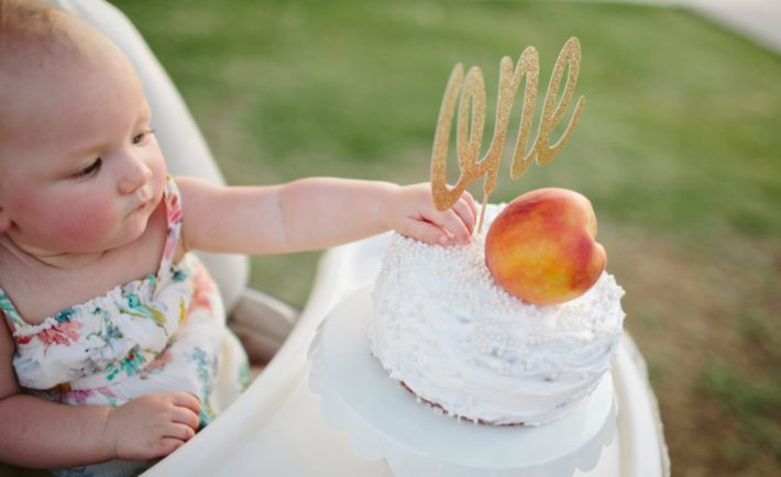 Peach Themed First Birthday Party - Project Nursery