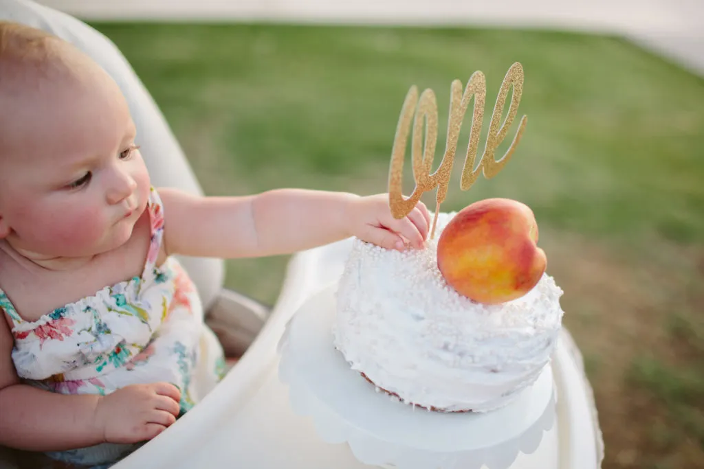 Peach First Birthday Party - Project Nursery