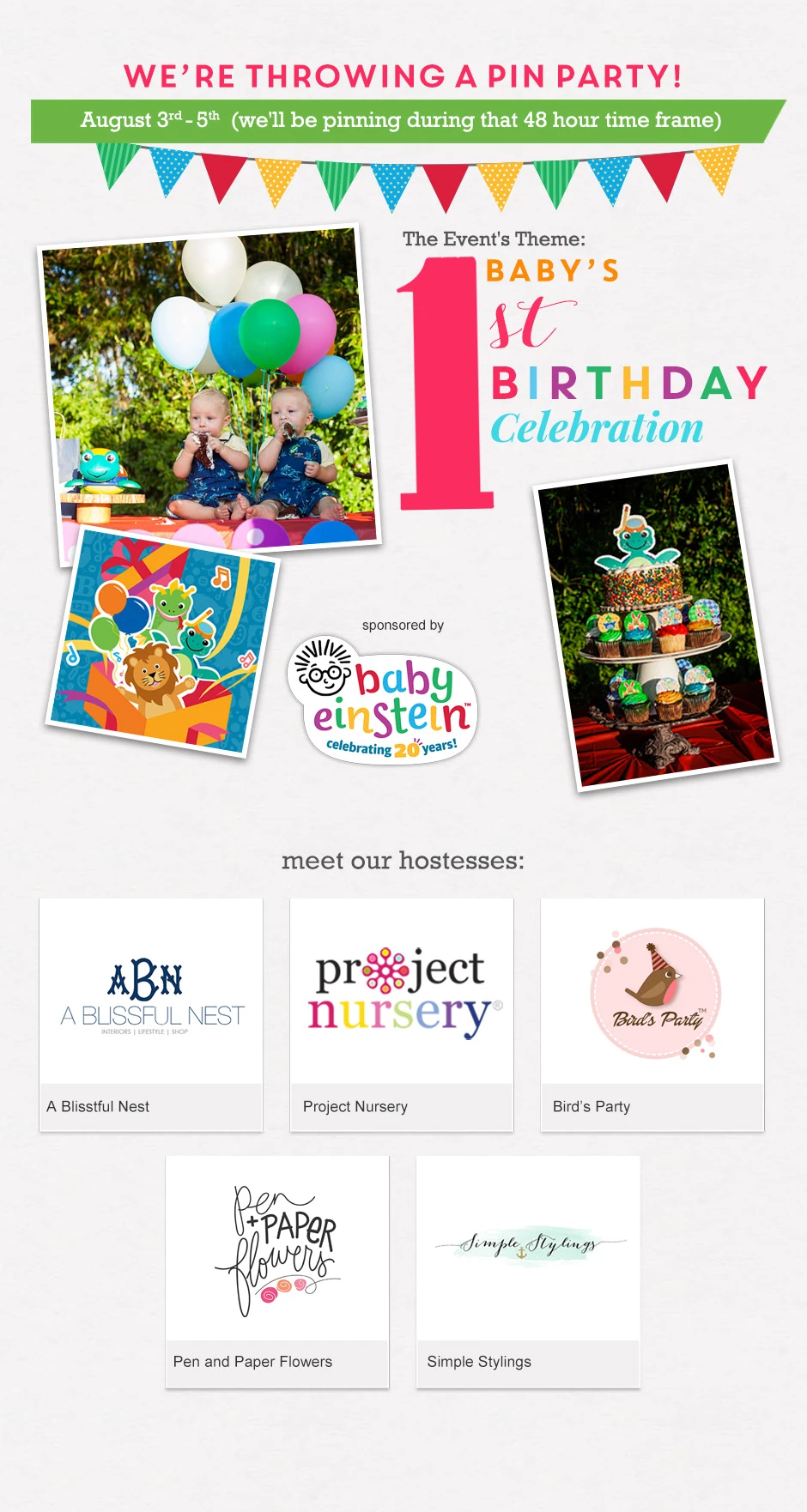Baby's First Birthday Pin Party - Project Nursery