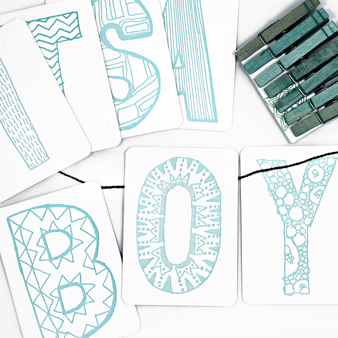 Letterpress DIY Banner Kit from The Project Nursery Shop