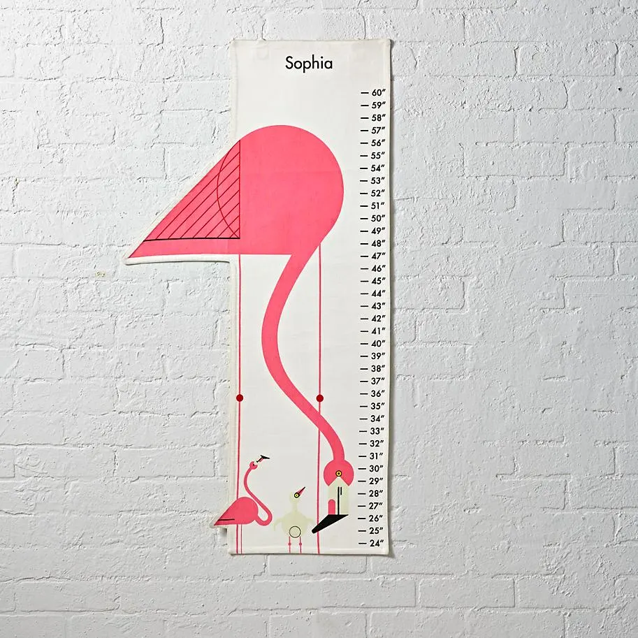 Charley Harper Growth Chart Flamingo