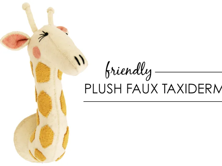 Friendly Plush Faux Taxidermy