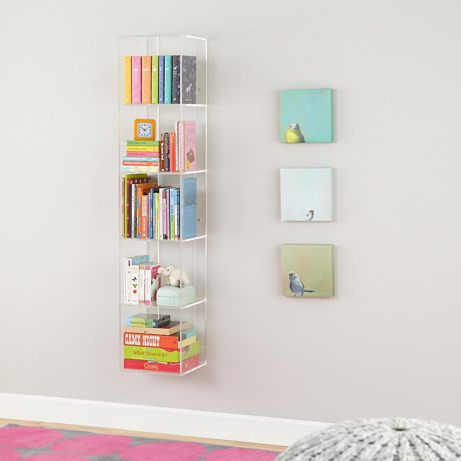 Acrylic Shelf Bookcase from The Land of Nod