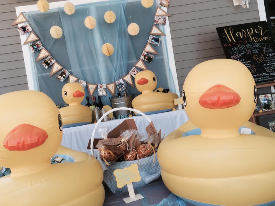 Rubber Ducky First Birthday Party - Project Nursery