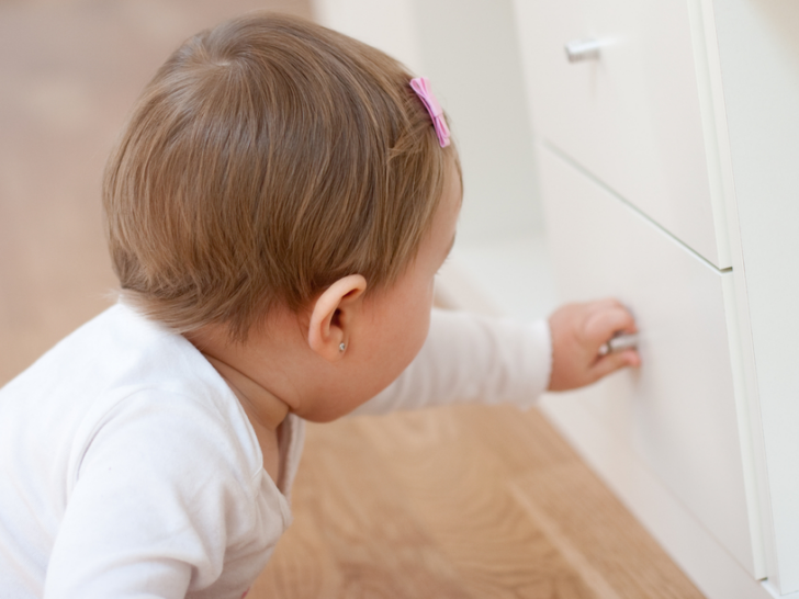 Baby Opening Drawer