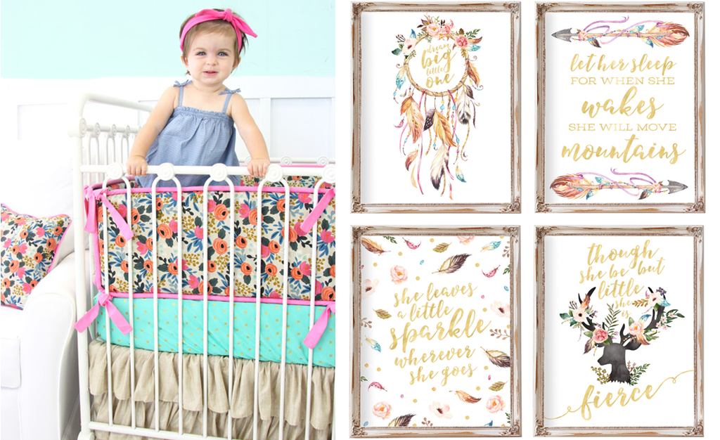 boho baby bedding